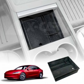 Tesla Model 3 Highland Centre Console Front Organizer Tray with Flocking liner 2023-2025