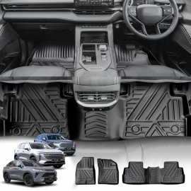3D Floor Mats for GWM Haval H6/H6 GT 2021-Onwards Heavy Duty All Weather Car Mats Carpet Liner Set