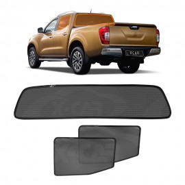 Window Sun Shades for Nissan Navara D23 NP300 Dual Cab 2015-2025 Car UV Protection Windscreen Blind Mesh