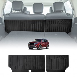 Back Seat Protector for Nissan Patrol Y62 Series 2012-Onwards All Weather Heavy Duty Car Seat Kick Mats Cover Accessories