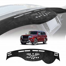 Dash Mat for Nissan Patrol 2012-2024 Y62 Series Non-Slip Microfiber Pad Cover Interior Accessories 
