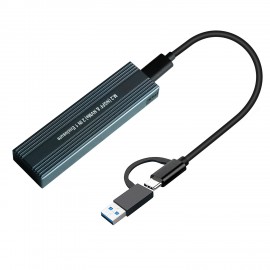 M.2 SSD Case NVME Enclosure to USB 3.0/USB 3.1 Type C Adapter for Dual Protocol NVME PCIE NGFF SATA M/B Key Disk Box Case