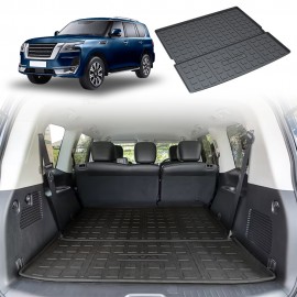 Boot Liner for Nissan Patrol 2012-2024 Y62 Series Heavy Duty Cargo Trunk Cover Mat Luggage Tray