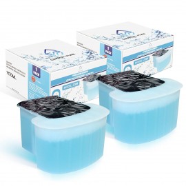 Crystal Pure Cartridge Refills for Philips SmartClean Compatible with S9000, S89xx, S73xx–S79xx, S51xx–S56xx Shavers 2-Pack