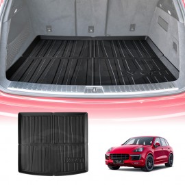 Boot Liner for Porsche Cayenne 2018-Onwards SUV All Weather Heavy Duty Cargo Trunk Mat Luggage Tray