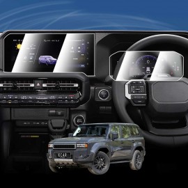 Tempered Glass Dash Center Console Screen Protector for Toyota Prado 250 Series 2024-2025 Touchscreen Anti-Scratch Cover Accessories