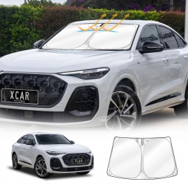 WindScreen Sun Shade for Audi Q5 GU Series 2025-Onwards Blocks UV Rays Foldable Custom Wind Screen Sun Visor Protector