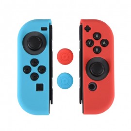 Nintendo Switch Joy-Con Controller Silicone Cover Skins & Thumb Stick Joypad Cap