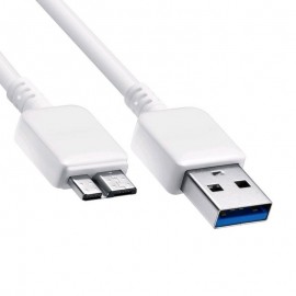 USB 3.0 Male A to Micro B Data Charger Cable Cord White For Samsung Galaxy S5