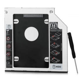 9.5mm Universal SATA 2nd HDD SSD Hard Drive Caddy CD/DVD-ROM Optical Bay