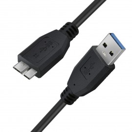 USB 3.0 Male A to Micro B Data Charger Cable Cord For Seagate WD Hard Drive