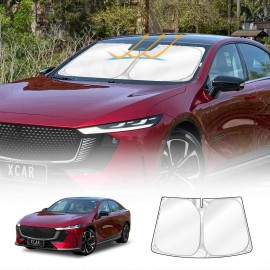 WindScreen Sun Shade for Mazda 6e Hatch 2026-Onwards Blocks UV Rays Foldable Custom Wind Screen Sun Visor Protector