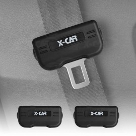 Seatbelt Buckle Silicone Protective Covers for Car Seat Belt Protector Universal Anti-Scratch Interior Accessories Large Size Set of 2