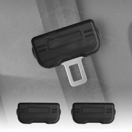 Seatbelt Buckle Silicone Protective Covers for Car Seat Belt Protector Universal Anti-Scratch Interior Accessories Large Size Set of 2