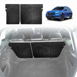 Back Seat Protector for SKODA Kamiq 2020-Onwards All Weather Heavy Duty Car Seat Kick Mats Cover Accessories