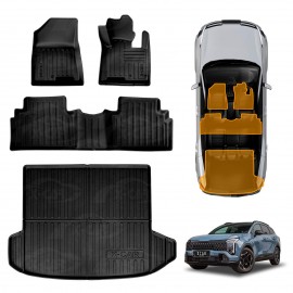 Floor Mats Boot Liner Set for Kia Sportage NQ5 PE Series 2026-Onwards Without Subwoofer All Weather Cargo Car Trunk Luggage Tray