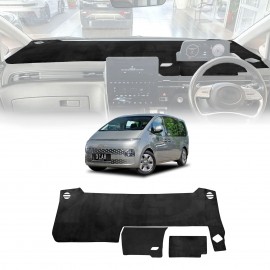 Dash Mat for Hyundai Staria 2021-Onwards Covered Storage No Speaker Non-Slip Microfiber Pad Cover Interior Accessories