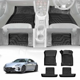 3D Floor Mats for Subaru BRZ 2022-Onwards Heavy Duty All Weather Car Mats Carpet Liner Set