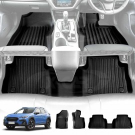 3D Floor Mats for Subaru Crosstrek 2023-2025 Heavy Duty All Weather Car Mats Carpet Liner Set