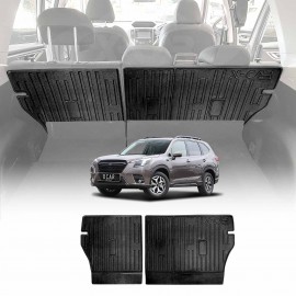 Back Seat Protector for Subaru Forester 2018-2024 All Weather Heavy Duty Car Seat Kick Mats Cover