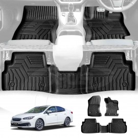 3D Floor Mats for Subaru Impreza AUTO G5 Series 2017-2023 Heavy Duty All Weather Car Mats Carpet Liner Set