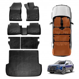 Floor Mats Boot Liner Set for Subaru Outback 7th Gen 2025-Onwards Heavy Duty All Weather Car Trunk Cargo Kick Back Seat Cover