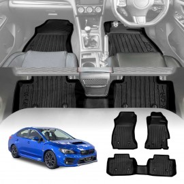3D Floor Mats for Subaru WRX VA Series Sedan 2014-2021 Heavy Duty All Weather Car Waterproof Interior Protection Liner Set