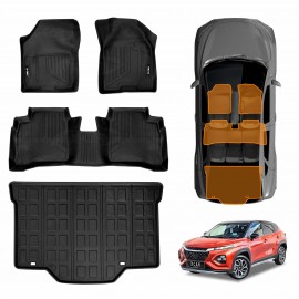 3D Floor Mats Boot Liner for Suzuki Fronx Hybrid 2025-Onwards All Weather Heavy Duty Lower Level Cargo Car Trunk Luggage Tray