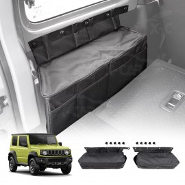Trunk Side Storage Bags for Suzuki Jimny 3-Door Auto 2018-Onwards Rear Boot Side Organizer Car Accessories Set of 2