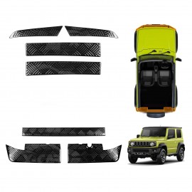 Bumper Guard Trims for Suzuki Jimny 3-Door 2018-Onwards Front & Rear Stainless Steel Scratch Protection Exterior Accessories Black