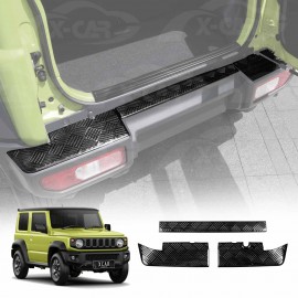 Rear Bumper Guard Trunk Panel Trims for Suzuki Jimny 3-Door 2018-Onwards Trunk Protector Cover Accessories Black