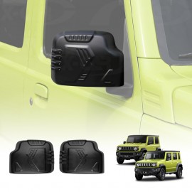 Rear View Mirror Trim Covers for Suzuki Jimny 2018-Onwards Exterior Accessories Side Mirror Cap Matte Black Style