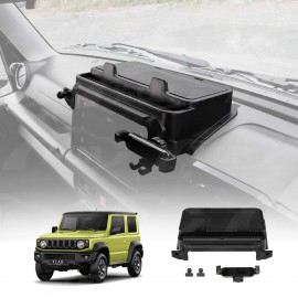 Storage Box with Phone Holder for Suzuki Jimny 3-Door 2018-Onwards Car Screen Hidden Organizer Tray Accessories