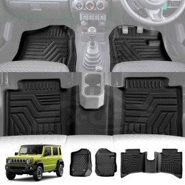 3D Floor Mats for Suzuki Jimny XL 5-Door Manual Transmission 2023-2025 Heavy Duty All Weather Car Mats Carpet Liner Set
