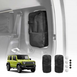 Port Window Hanging Storage Bags for Suzuki Jimny XL 5-Door 2023-Onwards Car Trunk Boot Side Organizer Car Accessories Set of 2