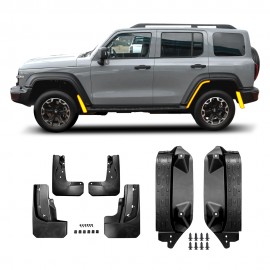 Mud Flaps Combo Set for GWM Tank 300 Tank300 2026-Onwards PHEV Rear Door Splash Guards Mudguards Fender Car Accessories