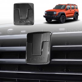 Carbon Fiber Style Front Logo Badge for GWM Tank 300 2023-2025 Emblem Decals Sticker Cover Accessories 