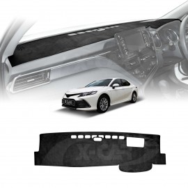 Dash Mat for Toyota Camry 2018-2024 with Heads Up Display Microfiber Non-Slip Pad Cover Interior Accessories