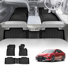 3D Floor Mats for Toyota Camry XV80 2024-Onwards Heavy Duty All Weather Car Waterproof Interior Protection Liner Set