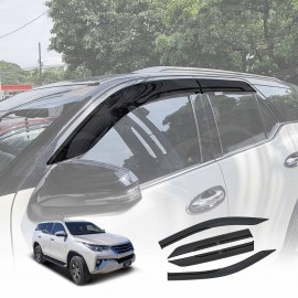 Weathershields for Toyota Fortuner 2015-Onwards Car Weather Shields Wind Deflectors Window Sun Visor 4-Piece Set