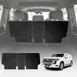 Back Seat Protector for Toyota Landcruiser 300 LC300 2021-Onwards All Weather Heavy Duty Car Seat Kick Mats Cover Accessories