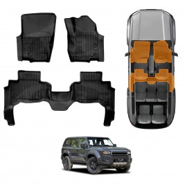 3D Floor Mats for Toyota Prado 250 Series 2024-Onwards Heavy Duty All Weather Car Carpet Liner Set Accessories