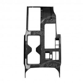 Window Control Gear Shift Panel Trim for Toyota Prado 250 Series 2024-2025 Carbon Fiber Style Decor & Center Console Cover Protector Accessories