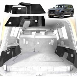 Boot Side Protector Mats for Toyota Prado 250 Series 5-seaters 2024-Onwards Rear Trunk Side Cover Interior Accessories