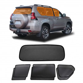Window Sun Shades for Toyota Prado 150 Series With Spare Wheel On Tailgate 2009-2024 Car Custom Rear Windscreen Shade Blind Mesh
