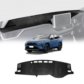 Luxury 3D Dash Mat Pad Cover Non-Slip for Toyota Rav4 Rav 4 2019-2024 Microfiber Leather