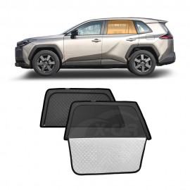 Rear Window Sun Shades for Toyota RAV4 6th Gen 2026-Onwards Zipper Dual Layer UV Protection Car Sunshade Blind Mesh