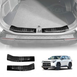 Rear Bumper Guard Trims for Toyota RAV4 6th Gen 2026-Onwards Black Boot Trunk Step Panel Protector Plate Accessories Set of 2