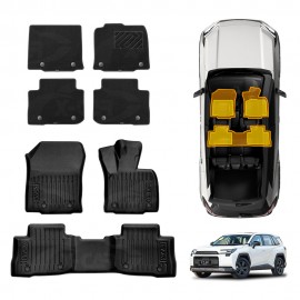 Premium Floor Mats for Toyota Rav4 Rav 4 6th 2026-Onwards Heavy Duty All Weather Double Layer TPE Carpet Car Interior Liner Set