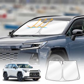 WindScreen Sun Shade for Toyota RAV4 RAV 4 6th Gen 2026-Onwards Blocks UV Rays Foldable Custom Wind Screen Sun Visor Protector